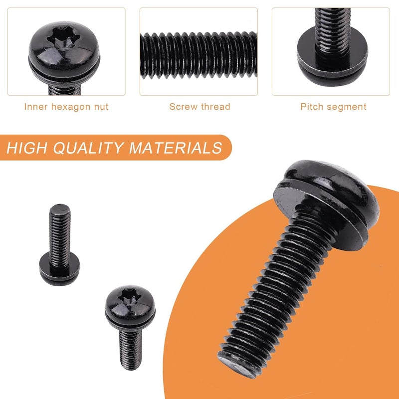 CHENACC Jeep Wrangler JK Screws Bolts M8 x 1.25 Hardtop Bolts for Windshield Frame, Headlight, Hard Door Hinges, Tail Light, LED Light Brackets, Roll Bar,8 PC Jeep Bolt - Image 4
